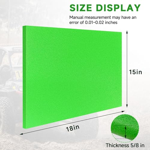 65-PPI Motorcycle Foam Filter Material for Uni Filter BF-1 BF1, Air Filter Material Foam Sheet, Cut-to-Size Pre-Filter Sponge Pads for ATV UTV Scooters Dirt Bike Lawn Mower, Green - color: Green