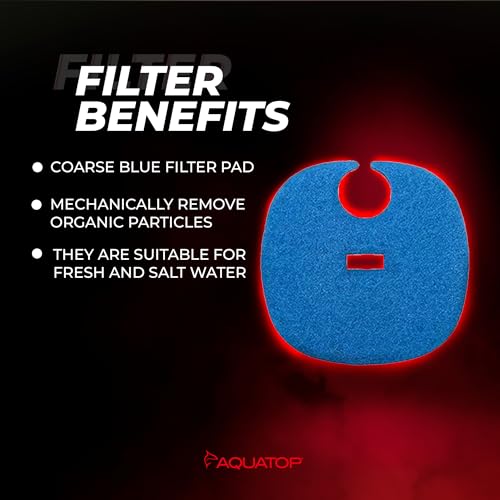 AquaTop Coarse Blue Filter Sponge with Bag & Header - Fits FZ13 Canister Filter - Traps Large Dirt for Cleaner Water – Ideal for Fresh & Saltwater - size: FZ13