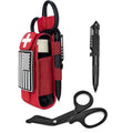 Upgrade 1000D Laser Cut Molle Tourniquet Holder, Heavy Duty Tactical Molle Tourniquet Pouch Holder - color: SET-RED