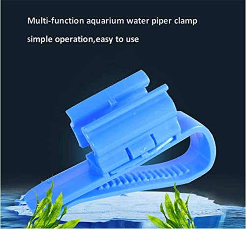 2Pcs Water Pipe Clip Large Size Medium-Sized Fish Mounting Clip Aquarium Tube holder Plastic Hose Holder Pipe Clamp Aquarium Equipment Accessories for 8-16mm Inflow