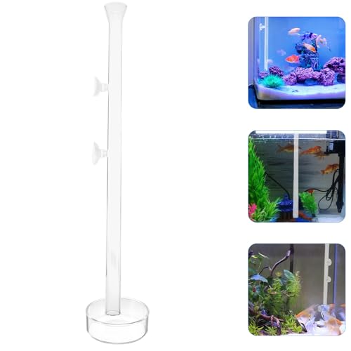 Yardwe Shrimp Feeder Tube and Feeding Dish for Aquarium Fish Tank, Glass 40cm, Aquarium Feeder Tool for Shrimp and Fish Feeding Supplies
