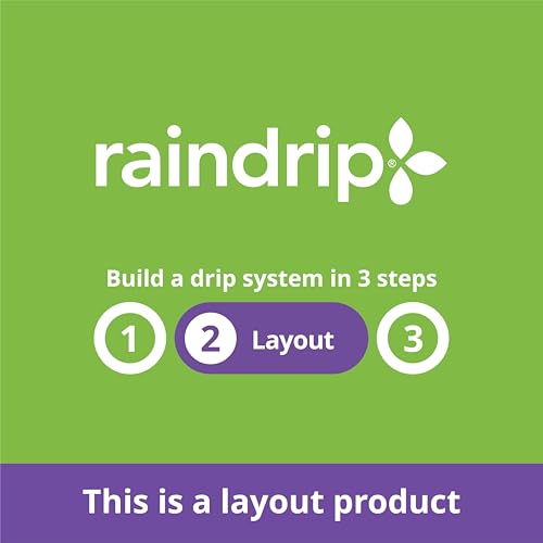 Raindrip 016010T 1/4-Inch Drip Irrigation Supply Tubing, 100-Foot., for Drip Irrigation, Drip Emitters, Irrigation Parts, Systems, Black Polyethylene - size: 1