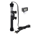 hygger ETL Certification Aquarium Heater, 50W/100W/200W/300W Submersible Fish Tank Thermostat Heater with Firm Double Pair Suction Cups for Coral Saltwater and Freshwater Tank with Thermometer (200W) - size: 200W
