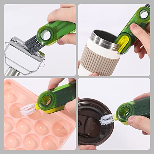 3 in 1 Cup Lid Gap Cleaning Brush Set, Multifunctional Insulation Bottle Cleaning Tools, Mutipurpose Tiny Silicone Cup Holder Cleaner, Home Kitchen Cleaning Tools - style: 6Pcs Mix