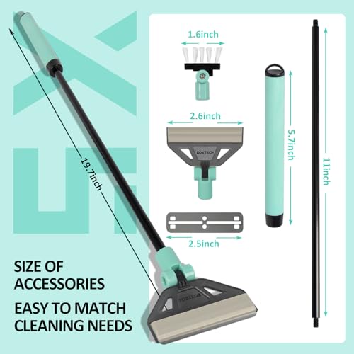 Aquarium Algae Scraper Cleaner with 5 Stainless Steel Blades – Fish Tank Glass Cleaning Brush for Easy Tank Maintenance