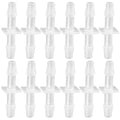 Plastic 1/8” hose ID Barb pipe connectors Joint Splicer Mender Adapter Union Boat Water Air Aquarium O2 Fuel (pack of 12) - size: 1/8 Inch, style: 12