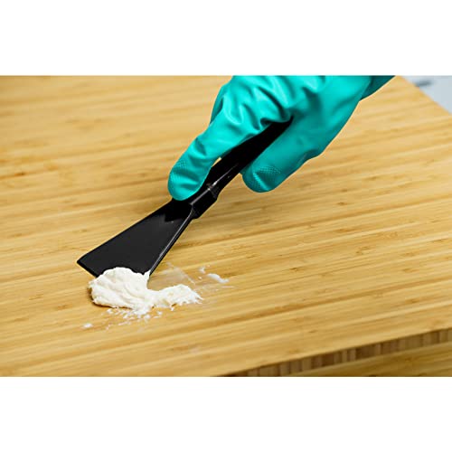 SPARTA Polypropylene Scraper Tool Food Safe Scraper for Removing Caked-On Residue in Commercial Kitchens, Plastic, 7.82 x 3 Inches, Black - color: Black