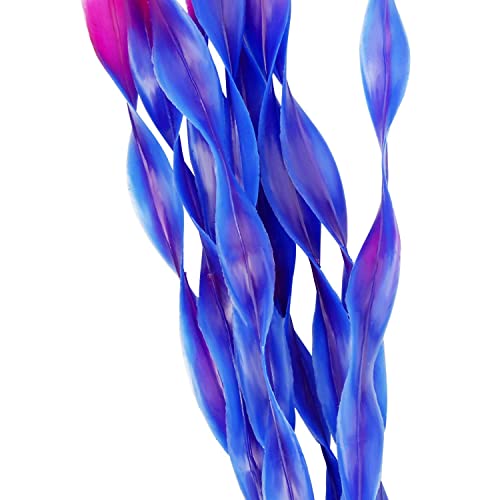 MyLifeUNIT Artificial Seaweed Water Plants for Aquarium, Plastic Fish Tank Plant Decorations 10 PCS (Purple) - color: Purple