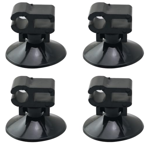 10pcs Small Black Aquarium Fixed Suction Cup Oxygen Tube Power Cord Clip Fish Tank Filter Cord Organizer Dual Head Dual Clip