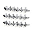 uxcell® 3Pcs Stainless Steel 6 Way Air Flow Branch Outlet Control Valve for Aquarium