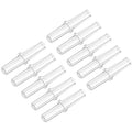 uxcell Aquarium Air Valve Connector Plastic Inline Tubing Straight Valves for 4mm Fish Tank Pond Air Line 30pcs