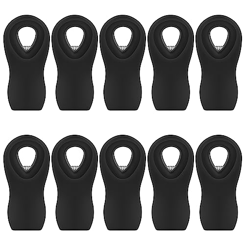 10PCS Magnetic Chip Clips Airtight Seal Reusable Black Bag Clips for Food Storage Heavy Duty Plastic Food Clip for Refrigerator,Fridge,Snack, Kitchen,Bread Bag,Garden,Clothes Pins,Home Decor - color: Black