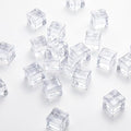 Acrylic Cubes - Gemstones and Crystals - Bag of 39 pcs Vase Filler Jewels for Crafts - Fish Tank Rocks - Sensory Bin Filler Gems for Crafting - Fake Ice Cubes - Clear - color: Clear Cubes