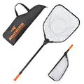 KastKing Brutus Fishing Net, Foldable Extendable Fish Landing Net, Lightweight & Portable Fishing Net with Soft EVA Foam Handle, Holds up to 44lbs/20KG, Fish-Friendly Mesh for a Safe Release - size: 75" Total Length(extendable), style: Silicone Net