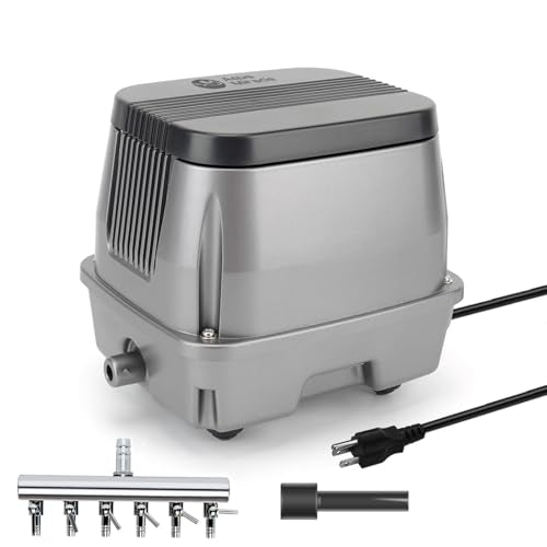 AquaMiracle Linear Air Pump, 635/950/1600/4000GPH Pond Bubbler Septic Air Pump, Energy-Efficient Pond Aerator for Outdoor Ponds, Aquariums, Hydroponics, Waste Treatment