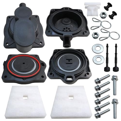 Upgraded 60/80 Air Pump Rebuild Complete Kit for Hiblow HP 80 HP 60 Aerators HP-80-0110 with White Switch