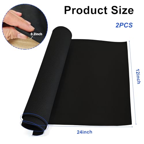 2 Pcs Aquarium Leveling Mat, 24x12 Inches Aquarium Mat for Under Tank, SBR Neoprene Fish Tank Pad – Waterproof, Non-Slip, Shock-Absorbing, Easy to Cut, Durable Base for Aquariums