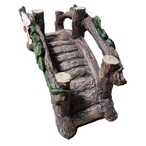 MUAMAX Fairy Garden Bridge Mini Bridge for Fairy Garden Flower Bridge Resin Arched Artificial Little Bridge Micro Landscape Garden Bridge for Dollhouse Ornaments Fairy Garden Accessories