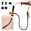 Portable Battery Powered Pump, Fuel Transfer Pump Battery Powered with 3 Adapters, Electric Siphon Pump for Gas, Fuel, Diesel, Water Transfer, Multi-Use Siphon Fuel Transfer Pump