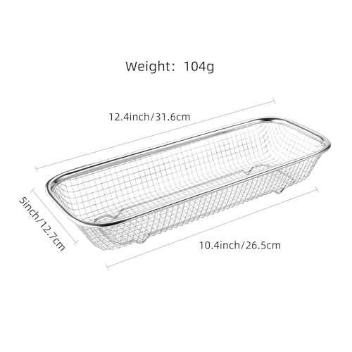 2Pack Stainless Steel Tumbler Cup Lid Organizer Inside Cabinet, Mason Jar Lid Holder, Rectangular Basket for Storage of Silverware, Chopsticks, straws and Utensils - style: SilverModern-2pack