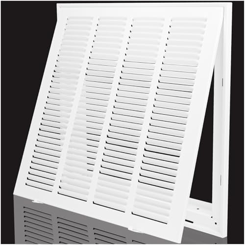 16 x 16 Inch Return Air Vent Cover for Wall Ceiling,Steel AC Return Air Filter Grille Fits Duct Opening 16 x 16”, HVAC Vent Cover Grill,Holds 1" Air Filter - size: For 16''W×16''H-Duct Opening