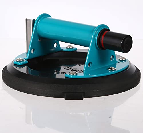 ZUOS 8" NEW Glass Suction Cup for Granite & Glass Lifting, (Suitable for flat and rough surfaces) Vacuum Suction Cup with Metal Handle and ABS Pump,350lbs Load Capacity (suction cup-B)