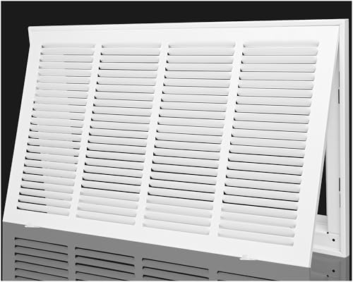 Return Air Filter Grille 24x12,Air Return Vent Cover for 24"W x 12"H Duct Opening,Steel HVAC Vent Covers for Wall and Ceiling,Holds 1" Thick AC Filter - size: For 24''W×12''H-Duct Opening