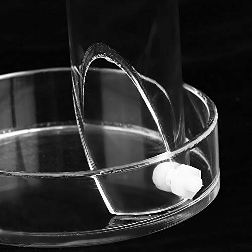 Shrimp Feeding Tube and Dish Set,Acrylic Shrimp Feeder Tube Feeding Dish Bowls for Fish Aquarium Shrimp Fish, with 2 Suction Cups,Fish Feeding Supplies(Tube Length 40cm)