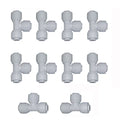 Malida 1/4" Tee 3 Way Tube Quick Connect Push Fit RO Water Reverse Osmosis System set of 10