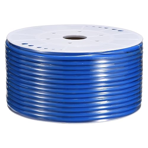 MECCANIXITY Pneumatic Tubing Pipe, 10mmx6.5mm 295ft 90 Meters PU Air Line Tubing Hose Tube Blue for Fluid Transfer Air Compressor - color: Blue, size: OD10mm*ID6.5mm 295ft (90 Meters)