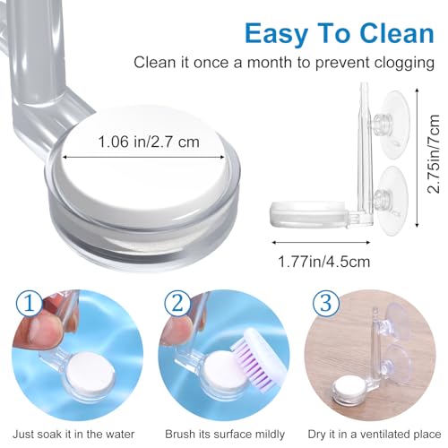 Aquarium Air Stone Disc, CO2 Diffuser for Aquarium Plants Fish Tank Nano Bubble Stone Kit Ultra-high Dissolved Bubbler Airstone with Accessories for Fish Tank and Small Bucket