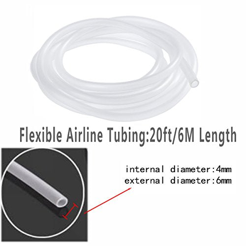 Saim 16 inch Aquarium Air Stone Bar, Bubbles Release Oxygen Diffuser Bar, Fish Tank Mineral Air Bubble Air Stone Bar (Green - Blue) with 20ft Clear Airline Tubing - size: 1 Pcs Air Stone + 1 Pcs 20ft Air Line