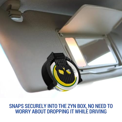 Car Visor Clip Holder for ZYN – Universal high-Temperature Resistant Sun Visor Accessory for Pouch Cans, Interior Car Accessories for Organization, Gifts for Pouch Users,Fits Most Auto (Skull) - color: Skull