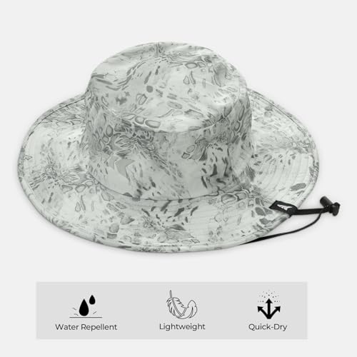 KastKing Sol Armis UPF 50 Boonie Hat - Sun Protection Hat, Fishing Hat, Beach & Hiking Hat, Paddling - color: R: Prym1 Glacier Fade, size: Laser-vented Design