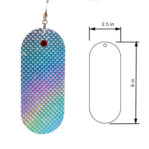 SPEARFISHING WORLD Flasher Kit Reflective Flasher Lure Kit with Float Container for Attracting and Spearing Pelagic Fish Like Tuna, Wahoo, Amberjack, Kingfish, Marlin, Sailfish. - size: Small