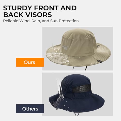KastKing Sol Armis UPF 50 Boonie Hat - Sun Protection Hat, Fishing Hat, Beach & Hiking Hat, Paddling - color: Q: Nomad, size: Laser-vented Design