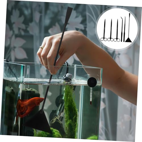 Abaodam 1 Set Terrarium Aquascaping Tool Kit: Aquatic Landscaping Scissors Tweezers Spatula - Trimmer Tool Equipment to Create A Stunning Underwater Scapes for Fish Tank