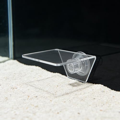 Aquarium Floating Shelf: Fish Tank Acrylic Ledge Plants Holder with Suction Cup - 4x3.2x2in Transparent Ledge for Aquarium Coral Aquatic Plants Moss - size: 10.00X8.00X5.00CM