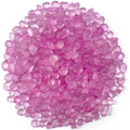 Glass Stones, 0.85LB/385g Rose Pink Glass Rocks for Vase, Aquarium Pebbles for Fish Tank, Sea Glass Rocks for Vase Filler Craft - color: Rose Red