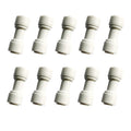 Food-Grade Quick Connector Push-In Tube Fitting,5/16" O.D. Equal Straight Push to Connect part for Reverse Osmosis Water Filter Purifier (Pack of 10)