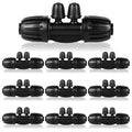 1/2 Inch to 1/4 Inch Tubing Irrigation Fittings for (1/2'' ID x 0.60''-0.63'' OD) 16mm Drip Tubing,Locked Barbed Tee Connectors (10 Pcs Barbed Tee 4-Way) - size: 10 Pcs 1/2 to 1/4 Inch Locked Barbed 4-Way