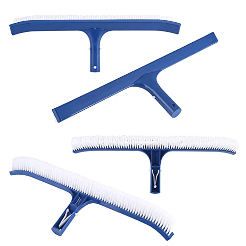 Chrees 43cm Pool Brush Swimming Pool Scrubber Brush with Strong Material, Household Bath Tub Fish Tank Tool Without Holder for Removal on Walls Floors