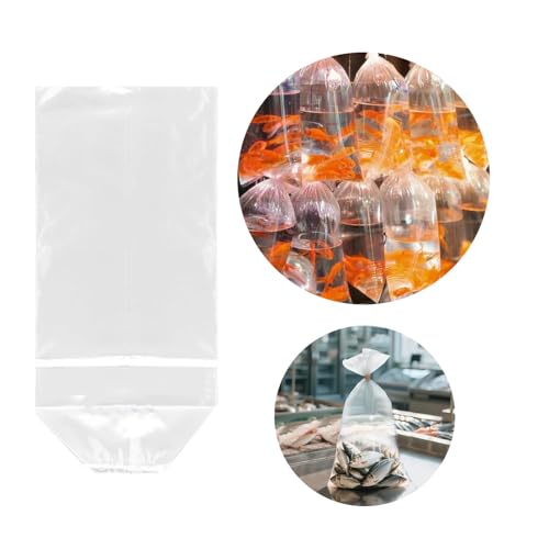 50PCS Aquariums Live Fish Bag 350mm Leak Proof Transparent Plastic Transport Bag Packaging and Distribution Supplies