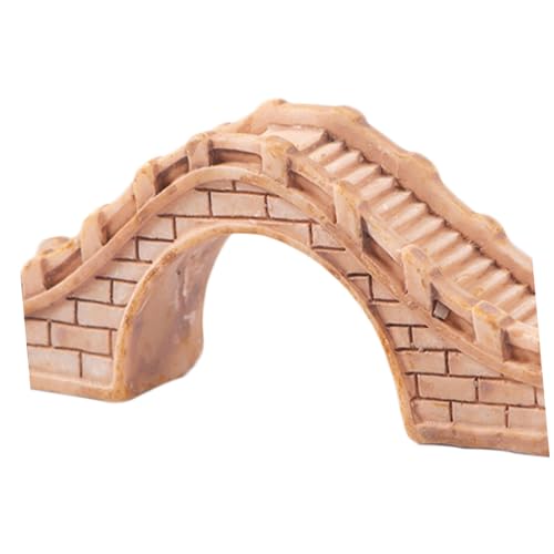 2pcs Resin Arch Bridge Ornaments for Bonsai and Landscape Decor Miniature Japanese Bridge for Aquarium and Garden