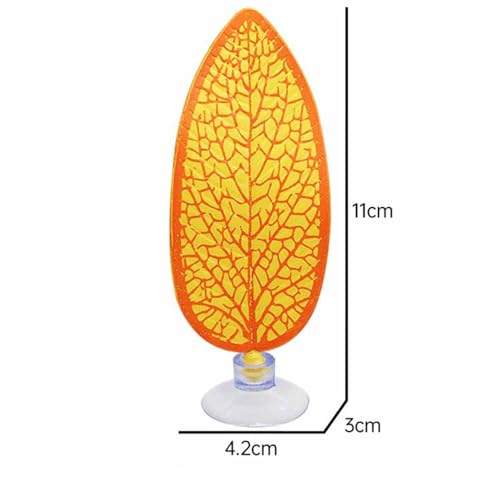 HIERYAN 3 Pack Betta Fish Leaf Aquarium Plant Leaves, Hammock Plant Leaf Pad Fish Spawning Grounds Breeding Resting Bed