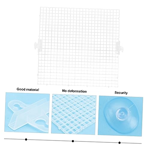 COLLBATH 8pcs Fish Tank Divider Kit Transparent Isolation Panels for Aquariums for Breeding and Segregating Fish Prevents and Safety