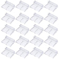 20 Pcs Aquarium Lid Clips, 5 mm Acrylic Aquarium Cover Bracket Fish Tank Lid Older Fish Tank Clip Transparent Durable Easy to Clean, Intended for Rimless Aquariums Top Cover - size: 5 mm