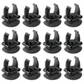 AQUANEAT 12 Pack Aquarium Suction Cups with Clip Black,for 0.75" Aquarium Heater and Large Submersible Light, Tubing Hose, Plant Fish Tank - size: 0.7inch