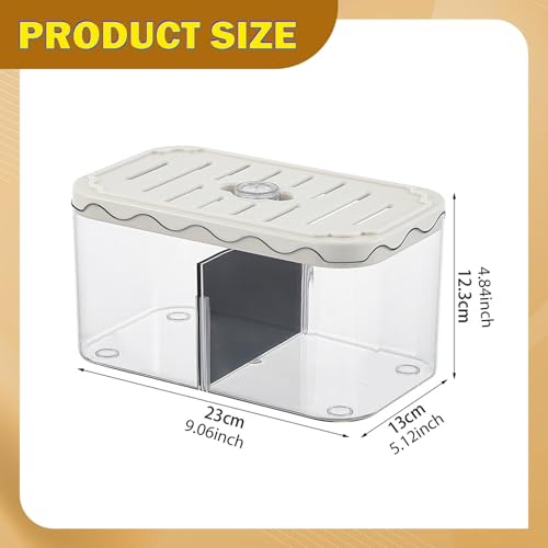 Aquarium Breeding Box, Small Aquarium, Multifunctional Table Decoration, Acclimation and Breeding Box for Clownfish, White