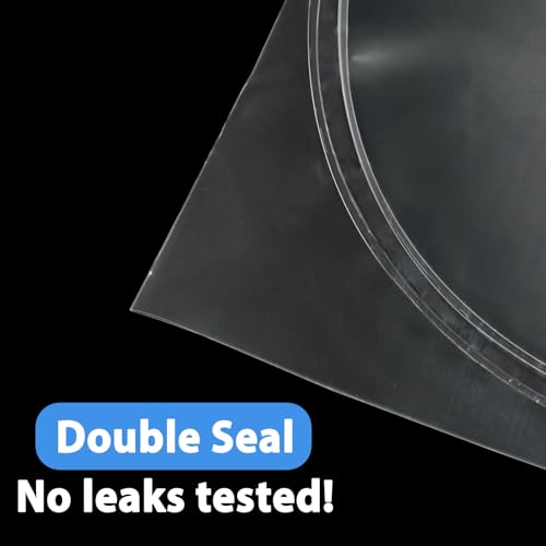 Live Fish Bags, 10x20” Round Bottom Double Seal Clear Fishery Bags, Leak-Proof Fish Transport Shipping Bag, HDPE Bag for Freshwater & Saltwater (Ultimate 3 mil, 50 Pack) - color: 10x20”, 50 Pcs